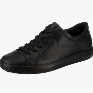 ECCO Women's Soft 7 Monochromatic 2.0 Sneaker black leather size 39 (8/8.5)